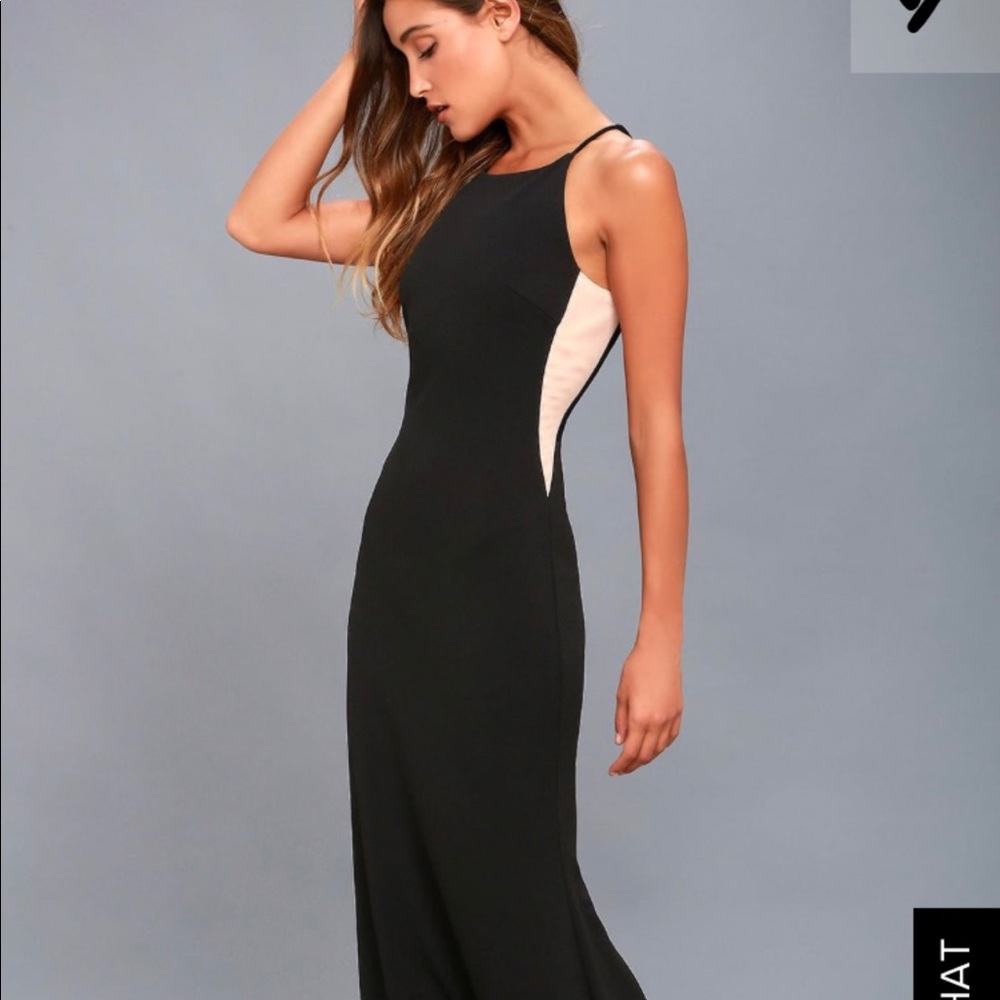 Lulus Romanticism Black Maxi Dress